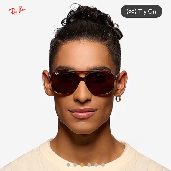 NWT Ray-Ban Bill Aviator polarized sunglasses with case and cloth - Unisex - Picture 4 of 15